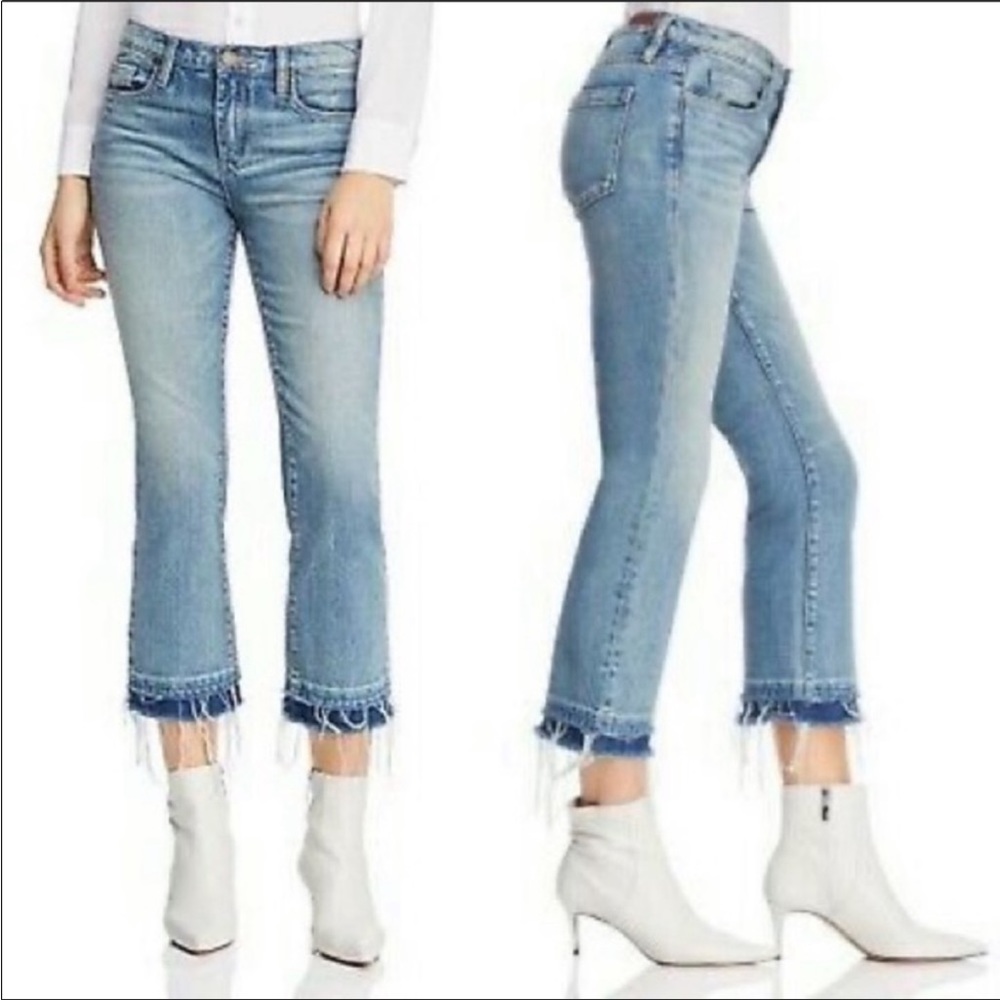 Blank NYC the Varick Kick Flare Raw Hem Jeans; Size 25 Womens